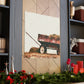 "Hay-Filled Countryside Wagon" - Canvas