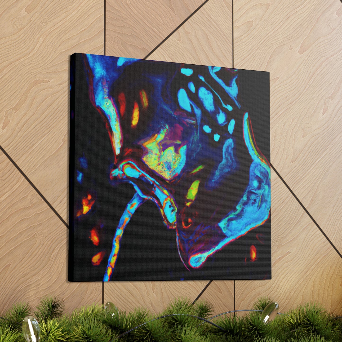 "Stingray Art Deco Gloss" - Canvas