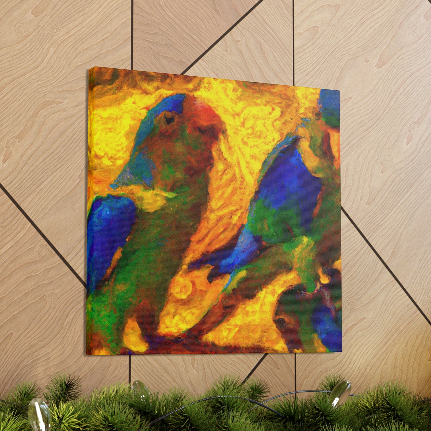 "Conures in Impressionism" - Canvas