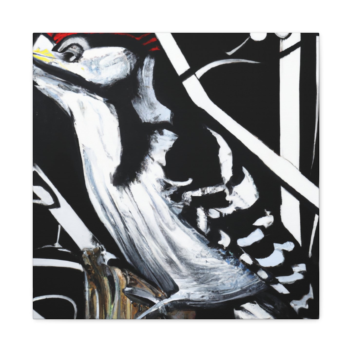 Downy Woodpecker Joy - Canvas