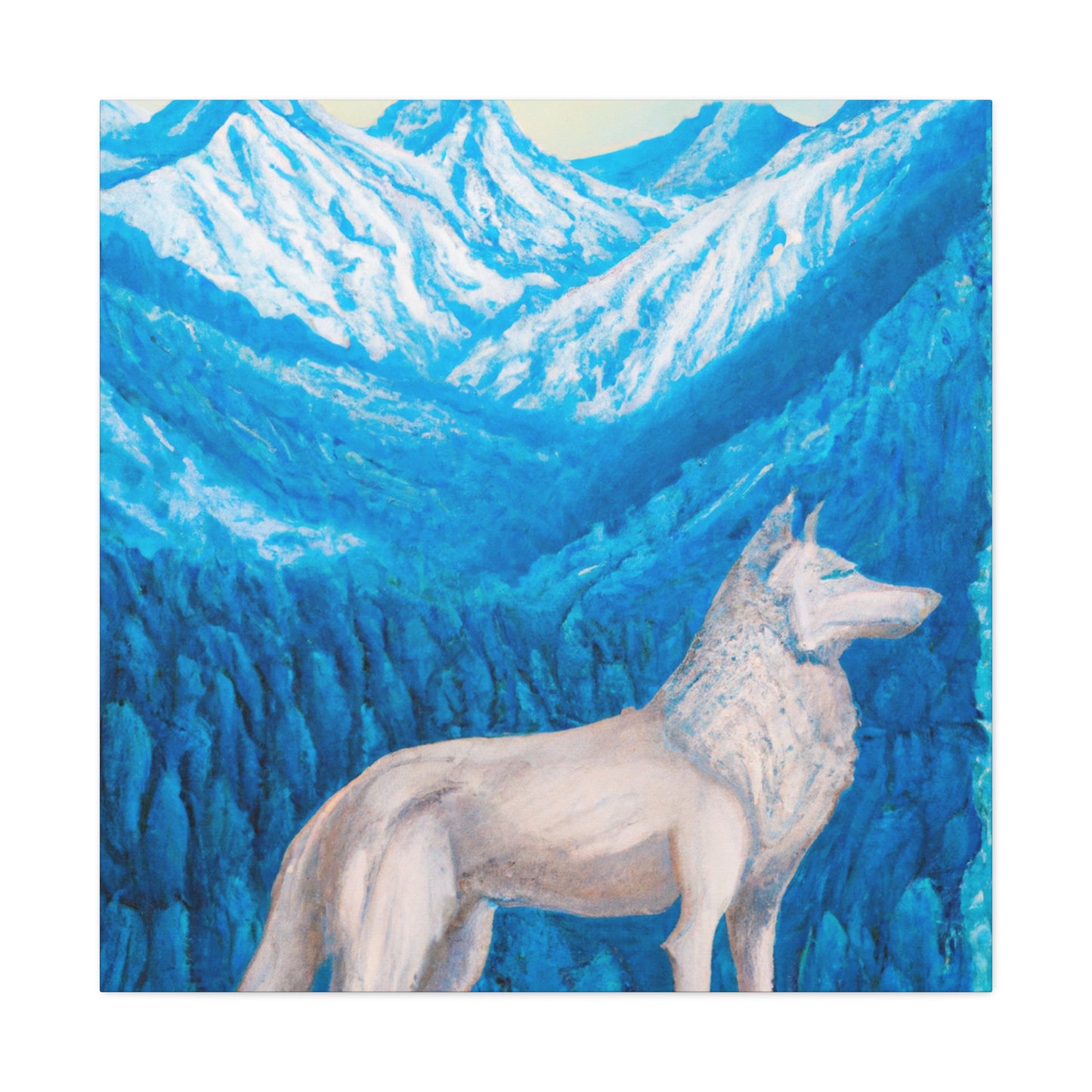 "Wolf in Neoclassicism" - Canvas