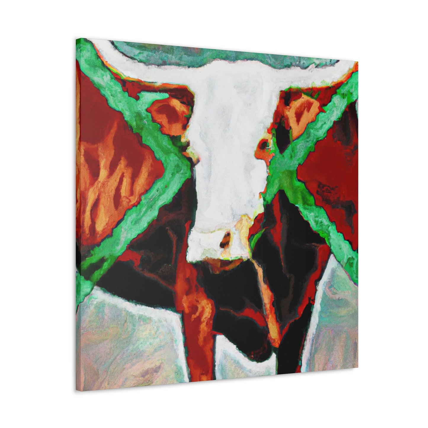 "Lone Texas Longhorn" - Canvas