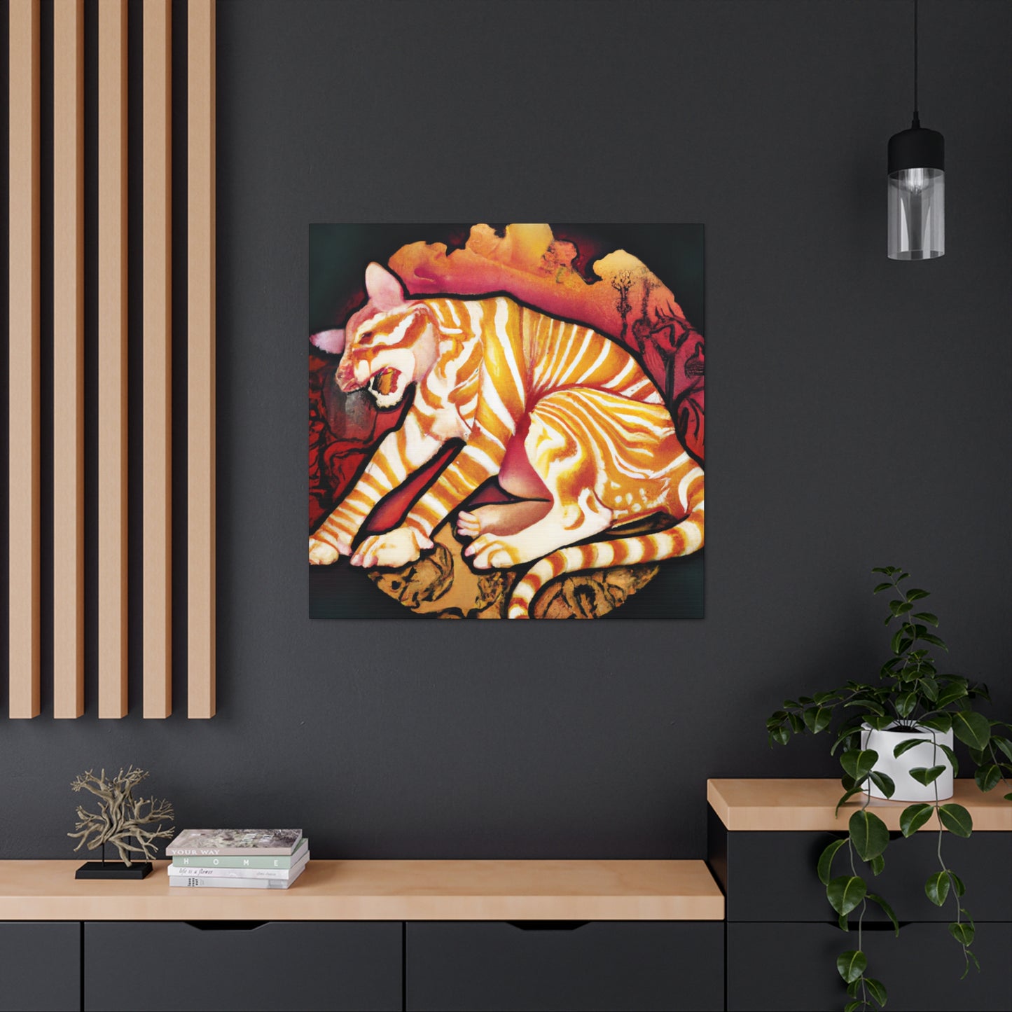 Tasmanian Tiger Mirage - Canvas