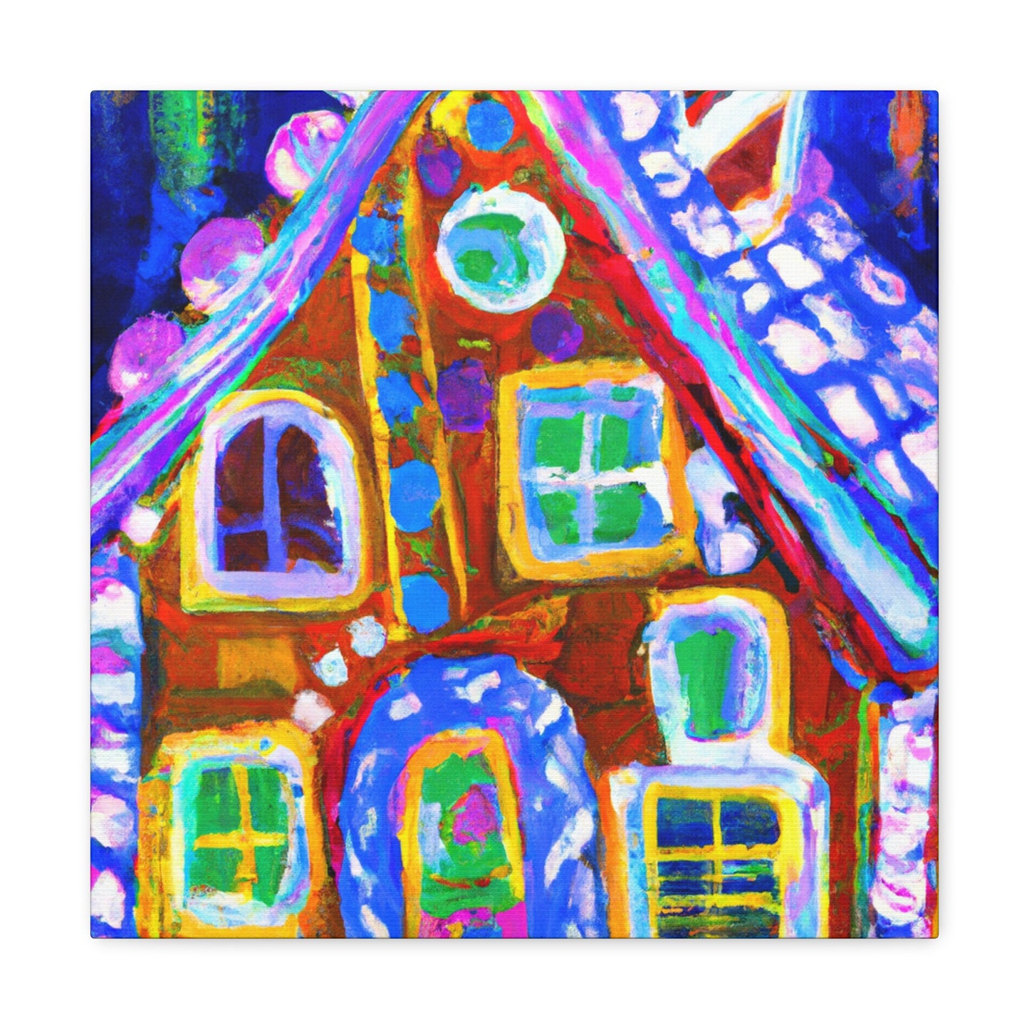 Gingerbread House Dreaming - Canvas