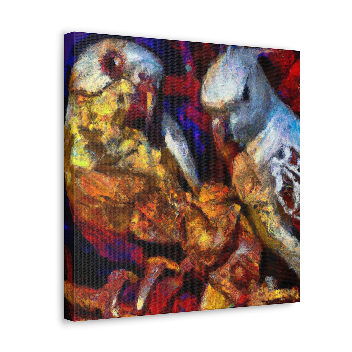 Lovebirds in Harmony - Canvas