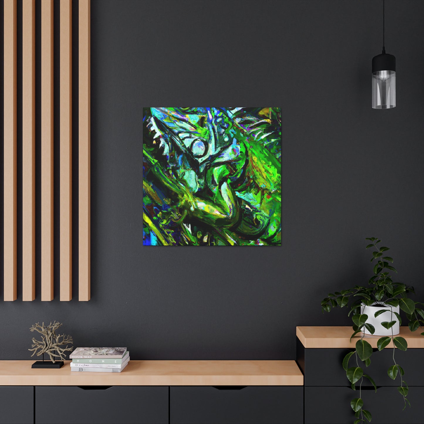 "Iguana in Expressionism" - Canvas