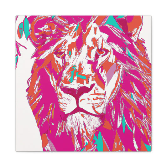 Lion Triumphant Pop Art - Canvas