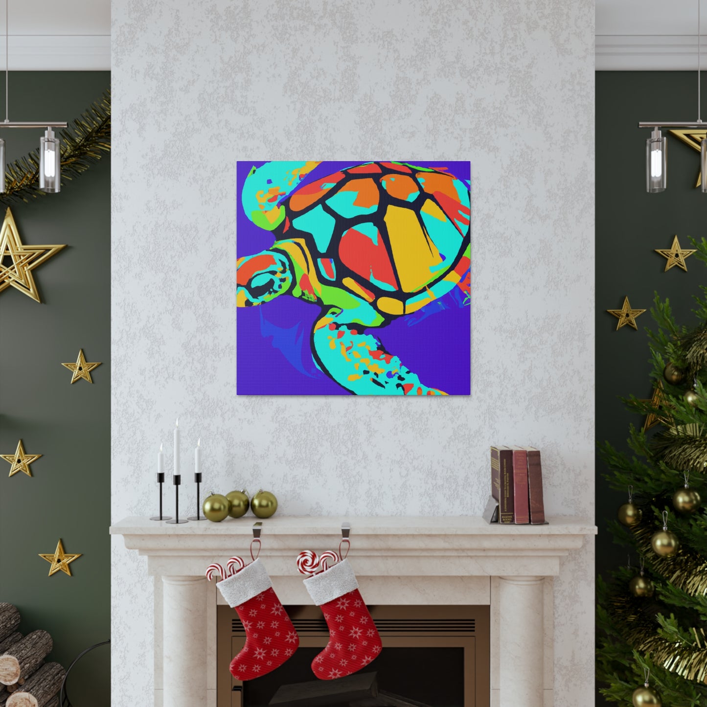 Sea Turtle Pop Brilliance - Canvas