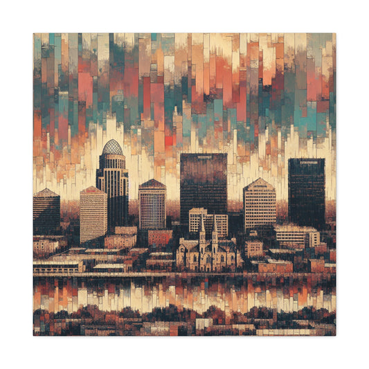 "Unveiled Symmetry: Louisville Reverie" - Canvas