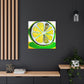 Lemon Folk Art Painting - Canvas