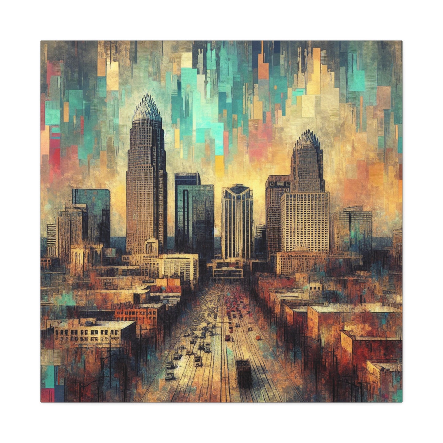 "Cosmic Urban Reverie" - Canvas