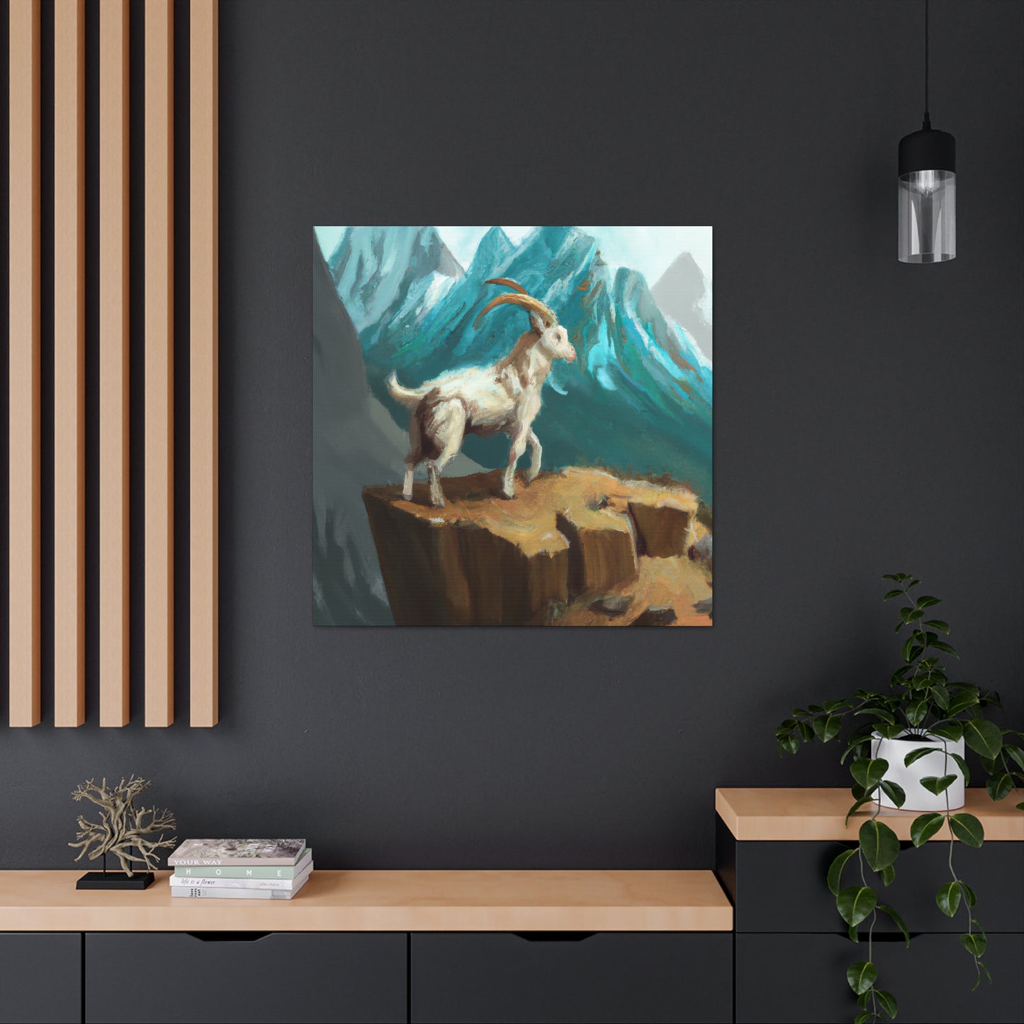 Mountain Goat Dreamscape - Canvas