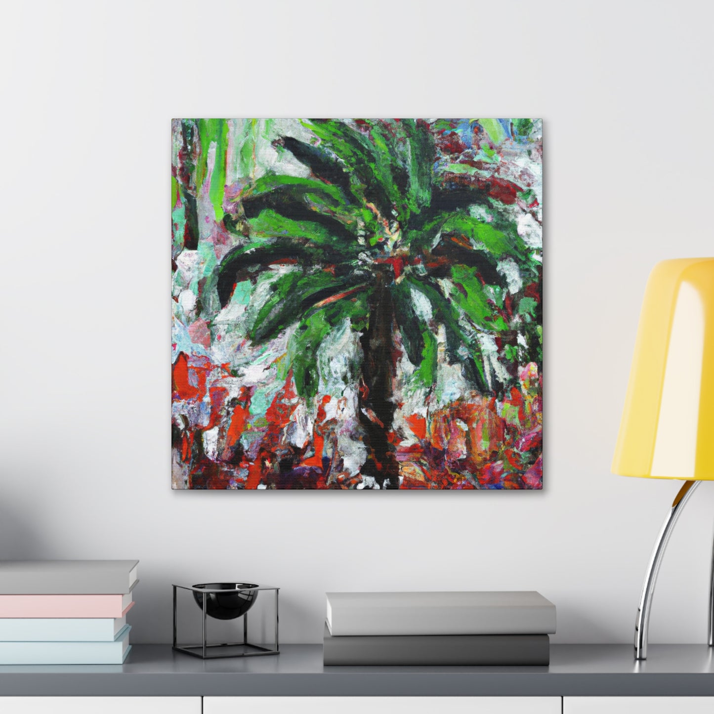 Palm Tree Paradise Scene - Canvas