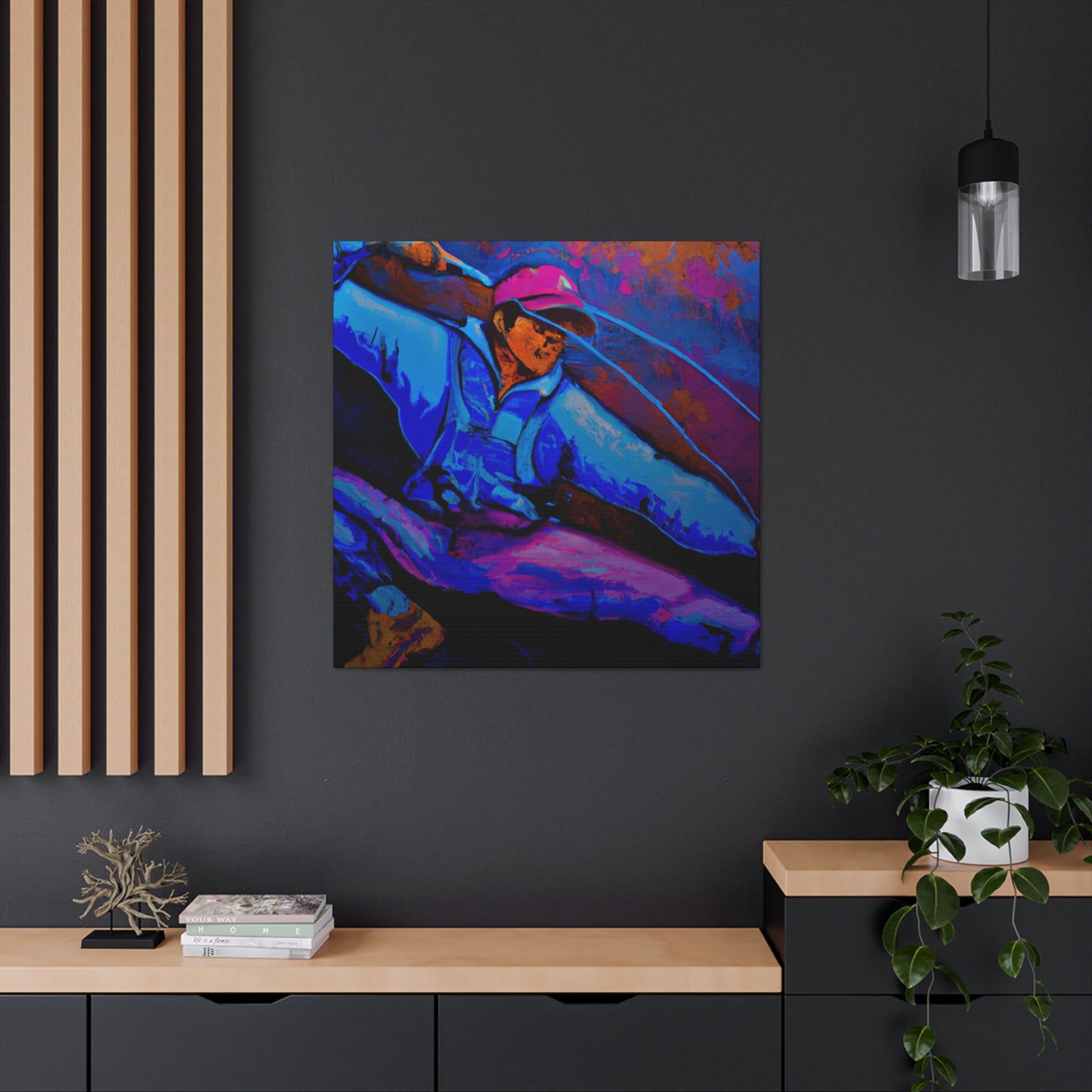 "Fly Fishing Abstraction" - Canvas