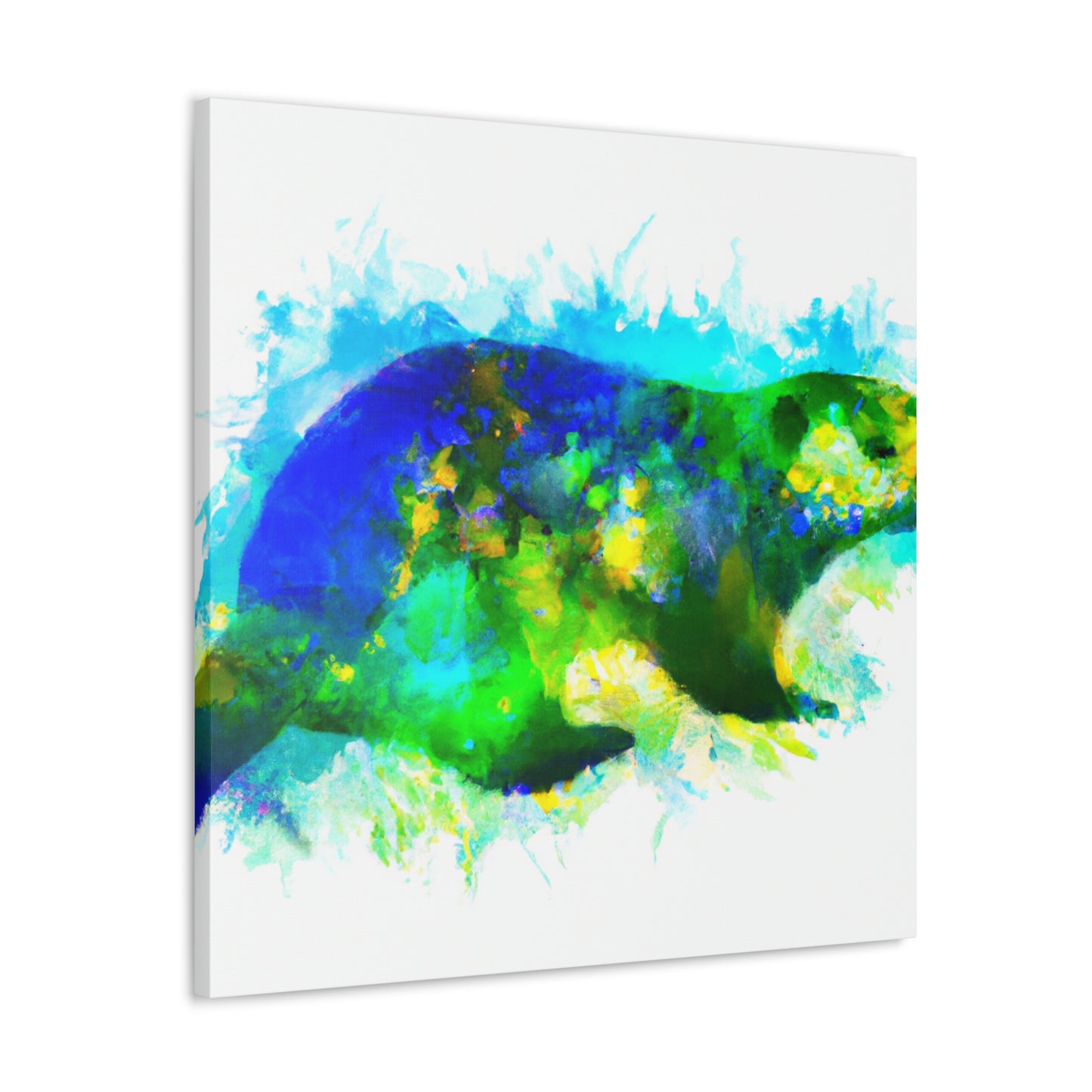 Marmot in Moonlight Glow - Canvas