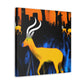 Gazelle Sunlit Majesty - Canvas