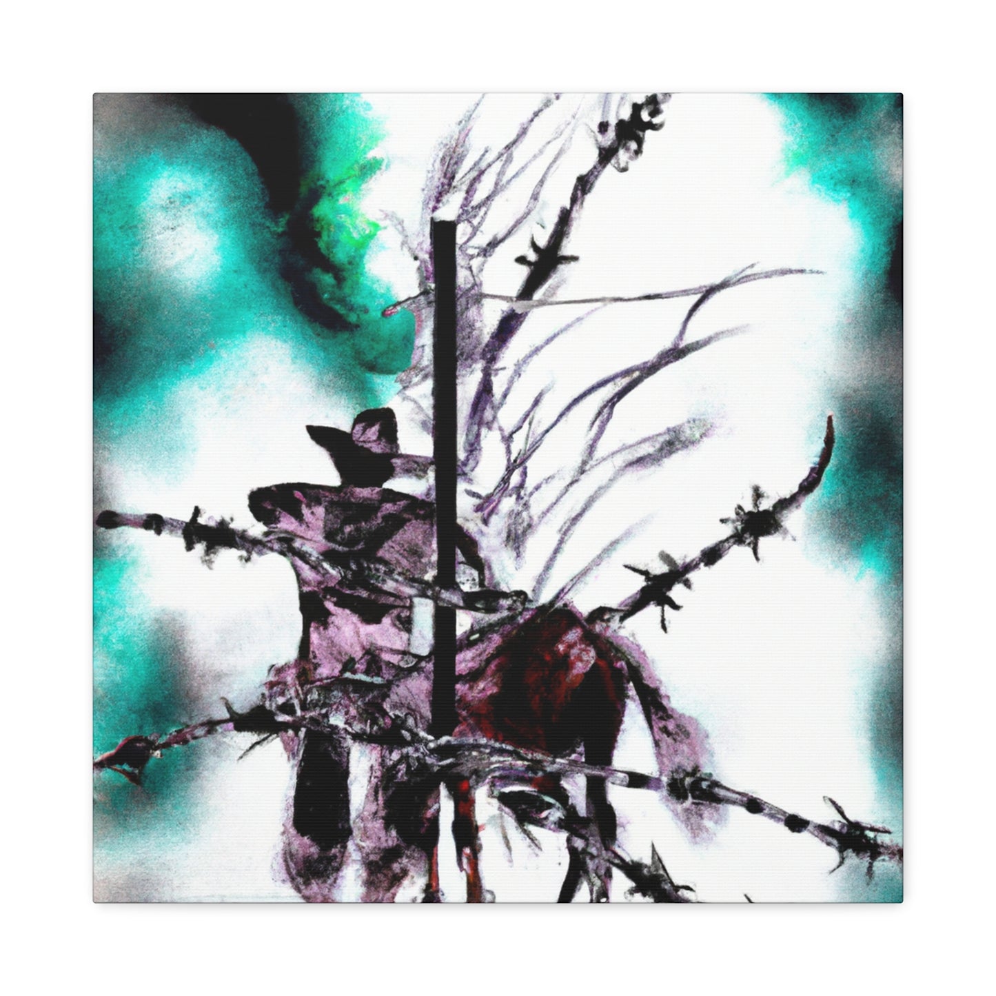 Barbed Wire Splendor - Canvas