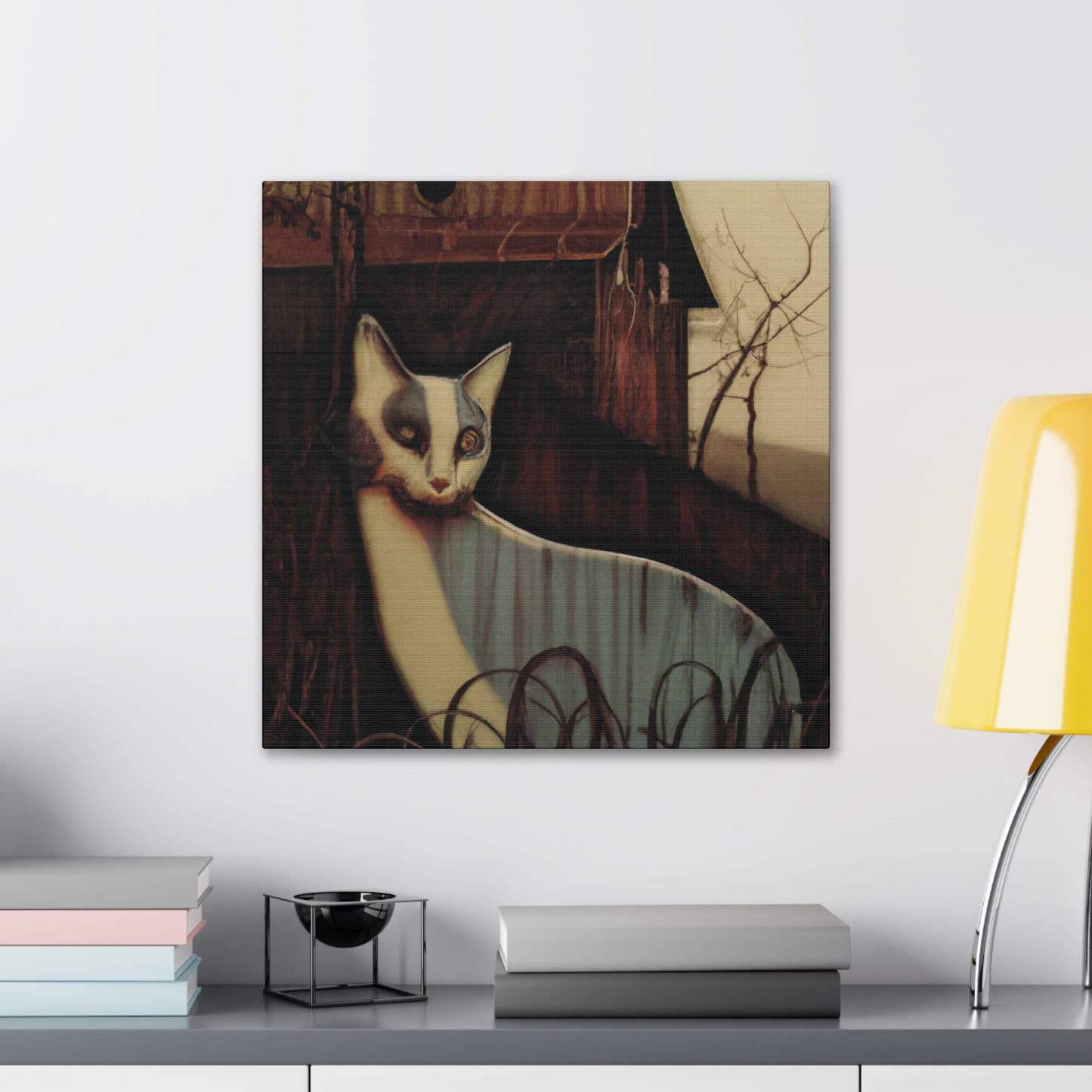 Cat of the Barn - Canvas