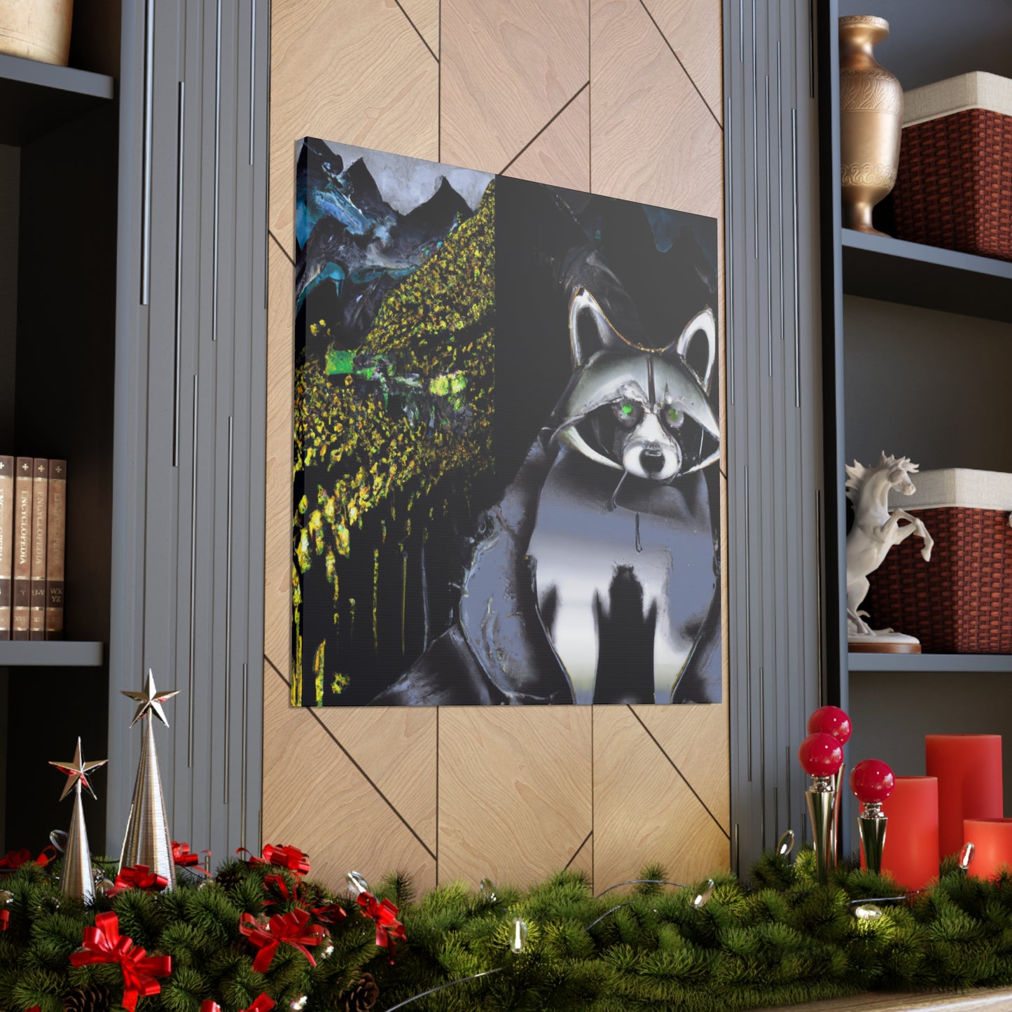 "Raccoon in Surrealism" - Canvas