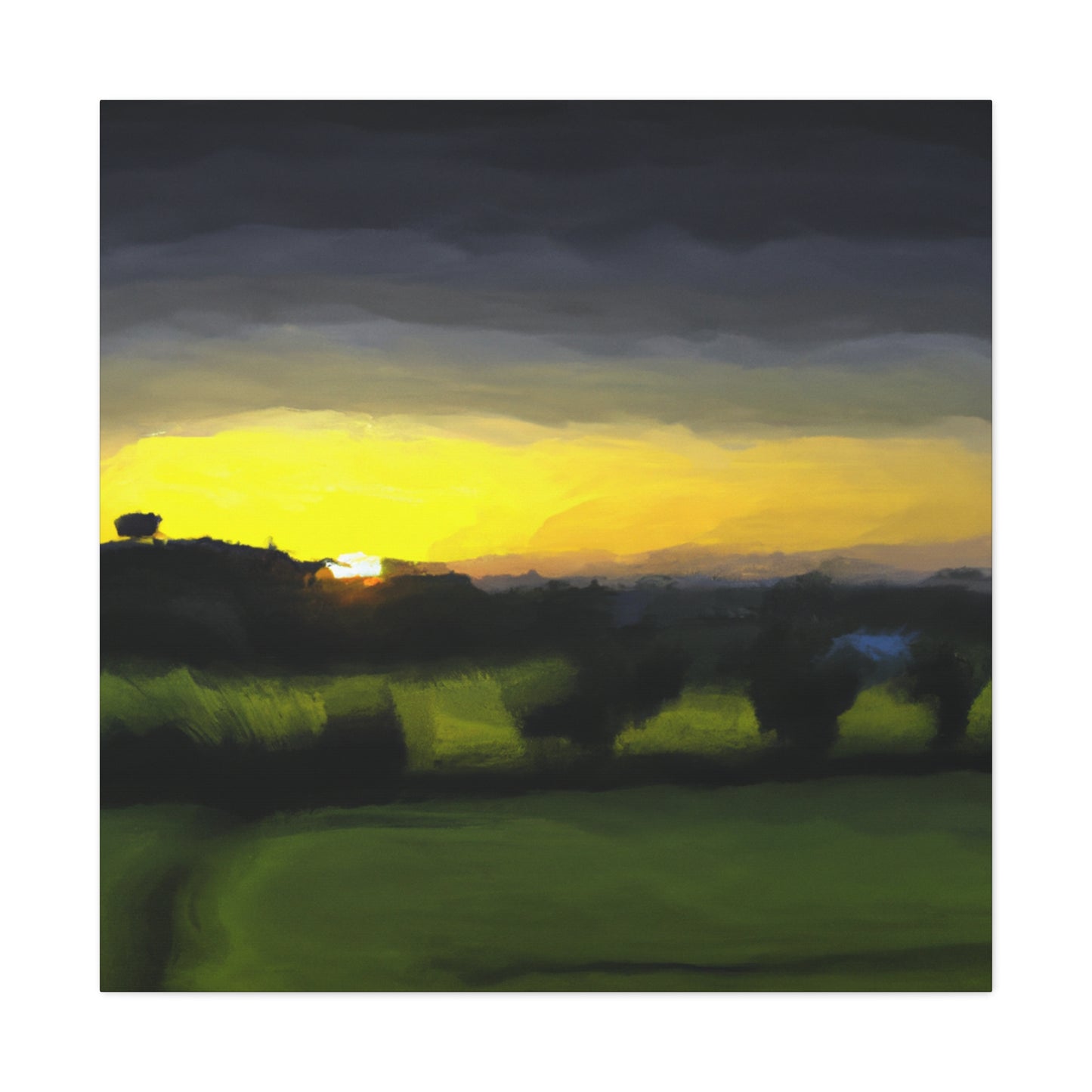 Countryside at Dawn - Canvas