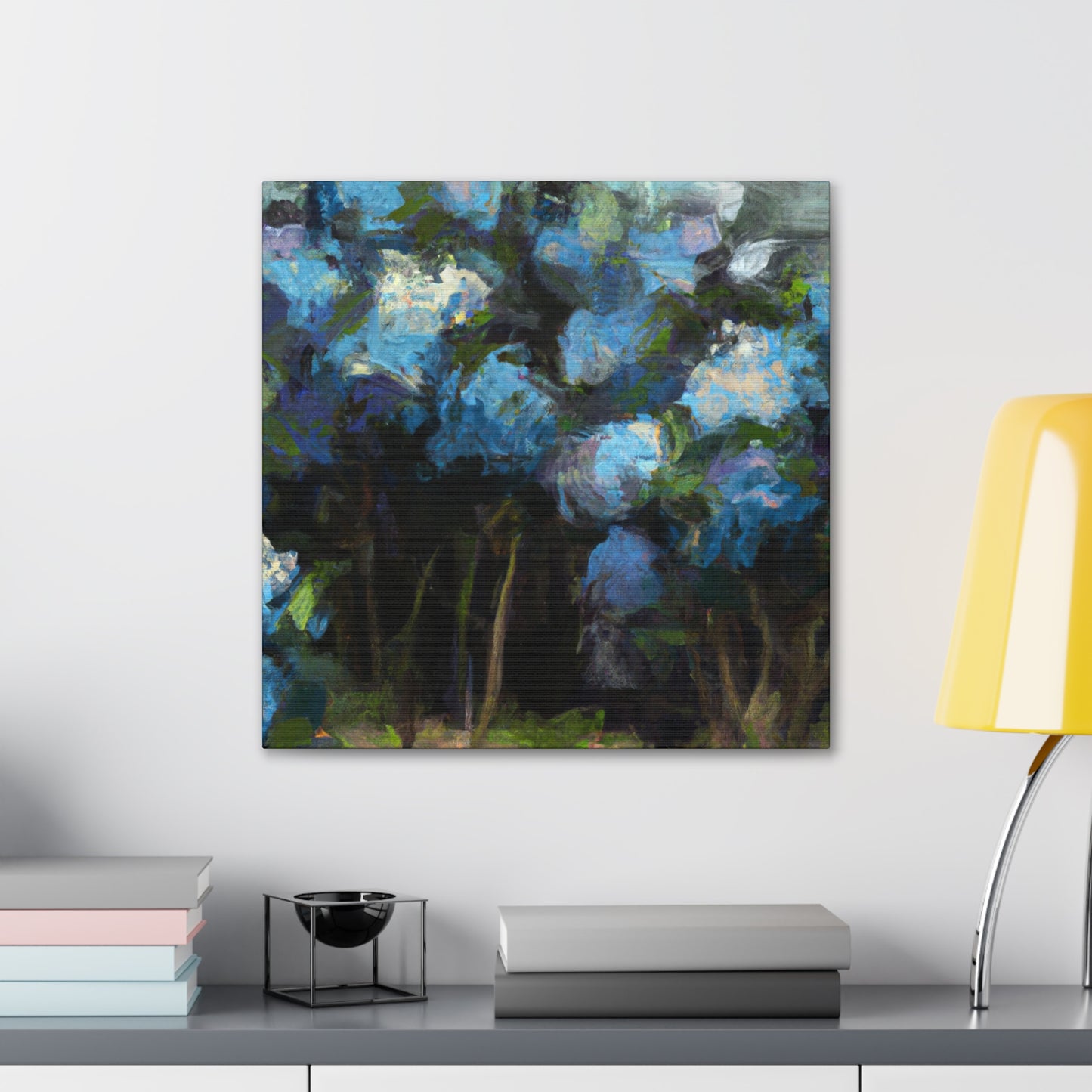 Hydrangea's Dramatic Bloom - Canvas