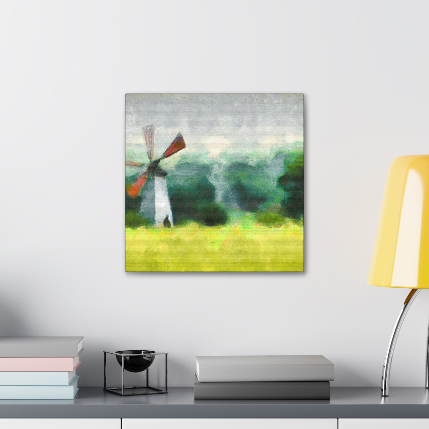 Windmill in a Sunset - Canvas