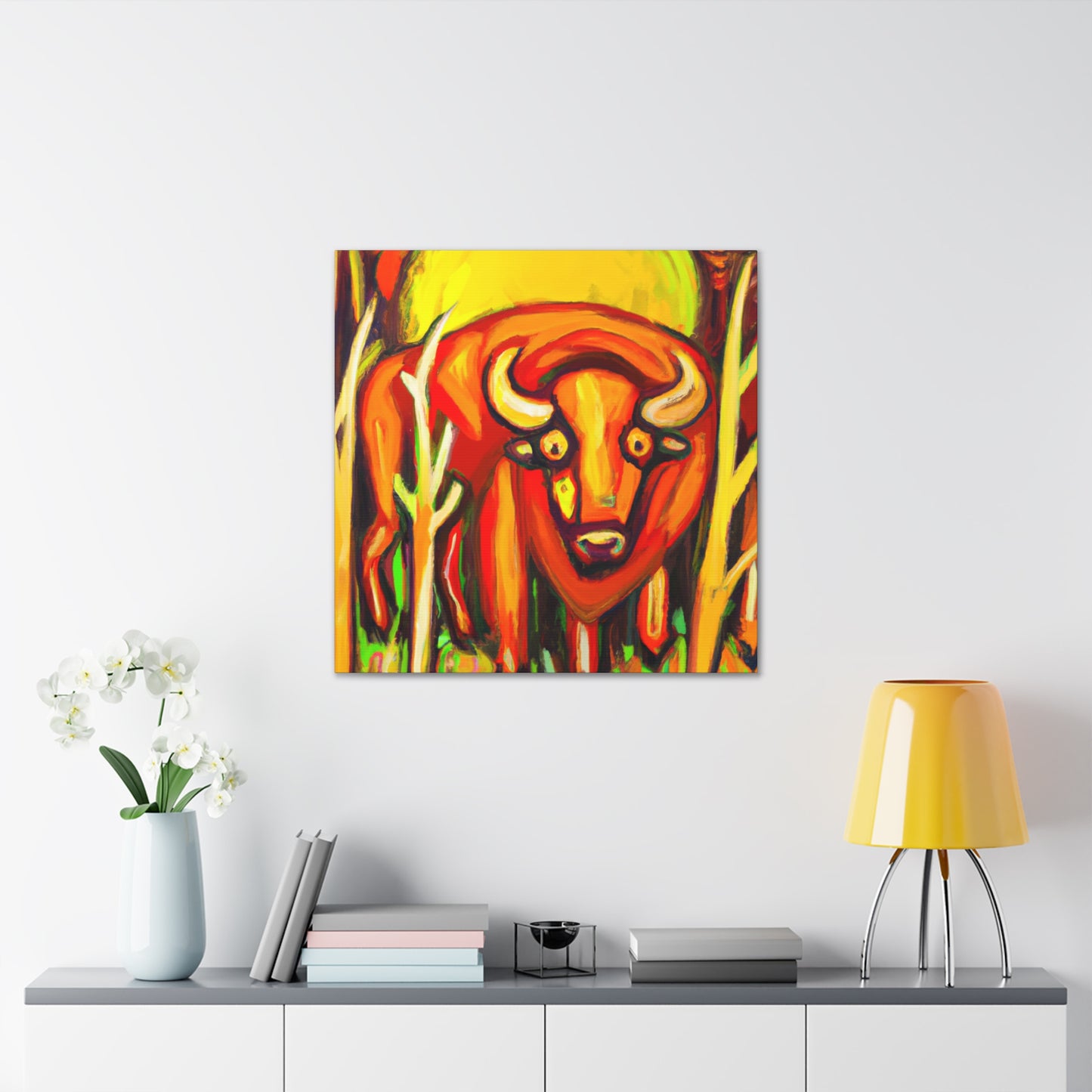 "Bison in a Void" - Canvas