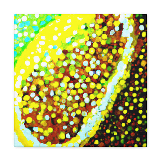 Lemon Drops Pointillism - Canvas