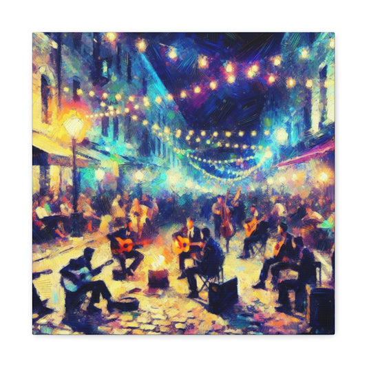 Vibrant Street Serenade - Canvas