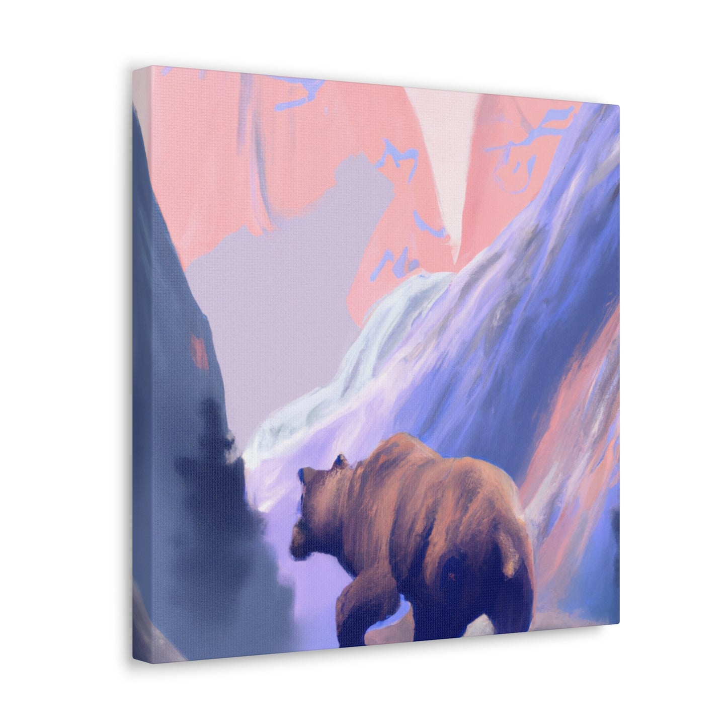 Brown Bear in Nature - Canvas