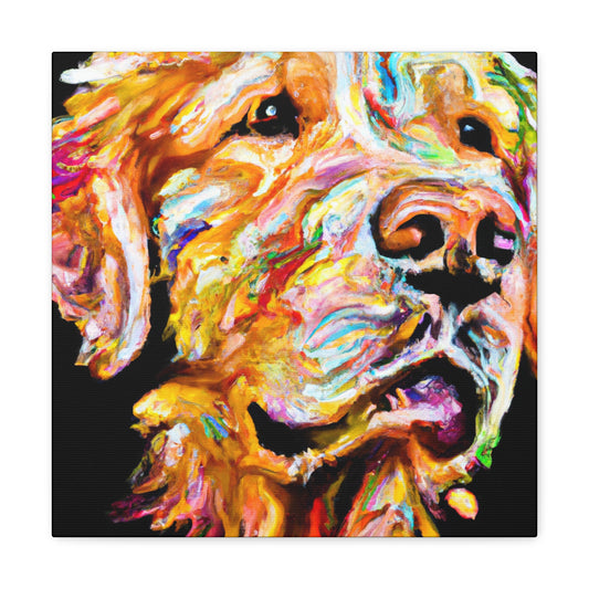 Golden Retriever Glow - Canvas