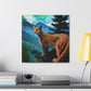 Majestic Cougar Captured - Canvas