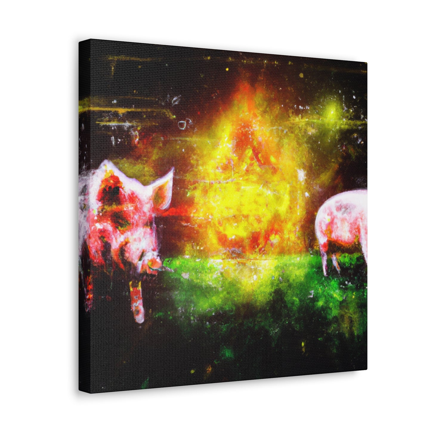 Pig's Surreal Dream - Canvas