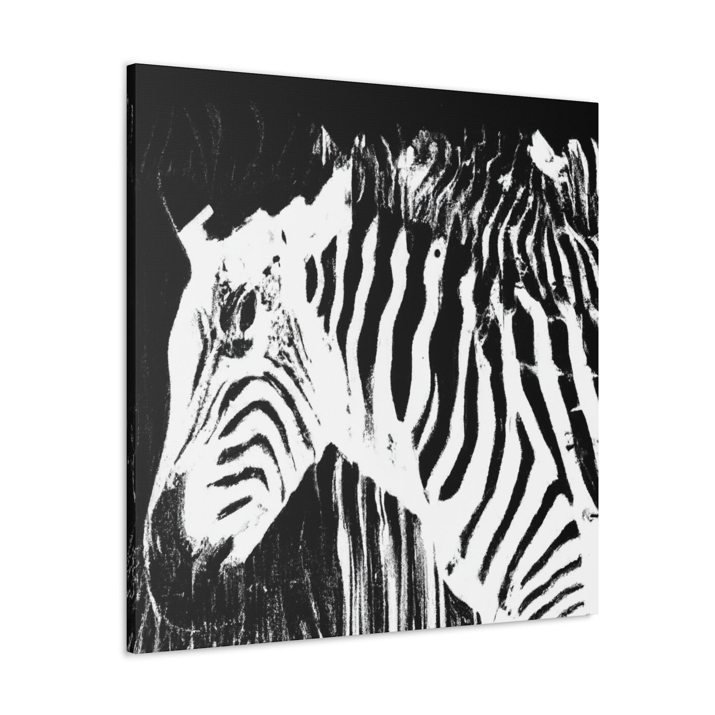 "Zebra Abstract Expressionism" - Canvas