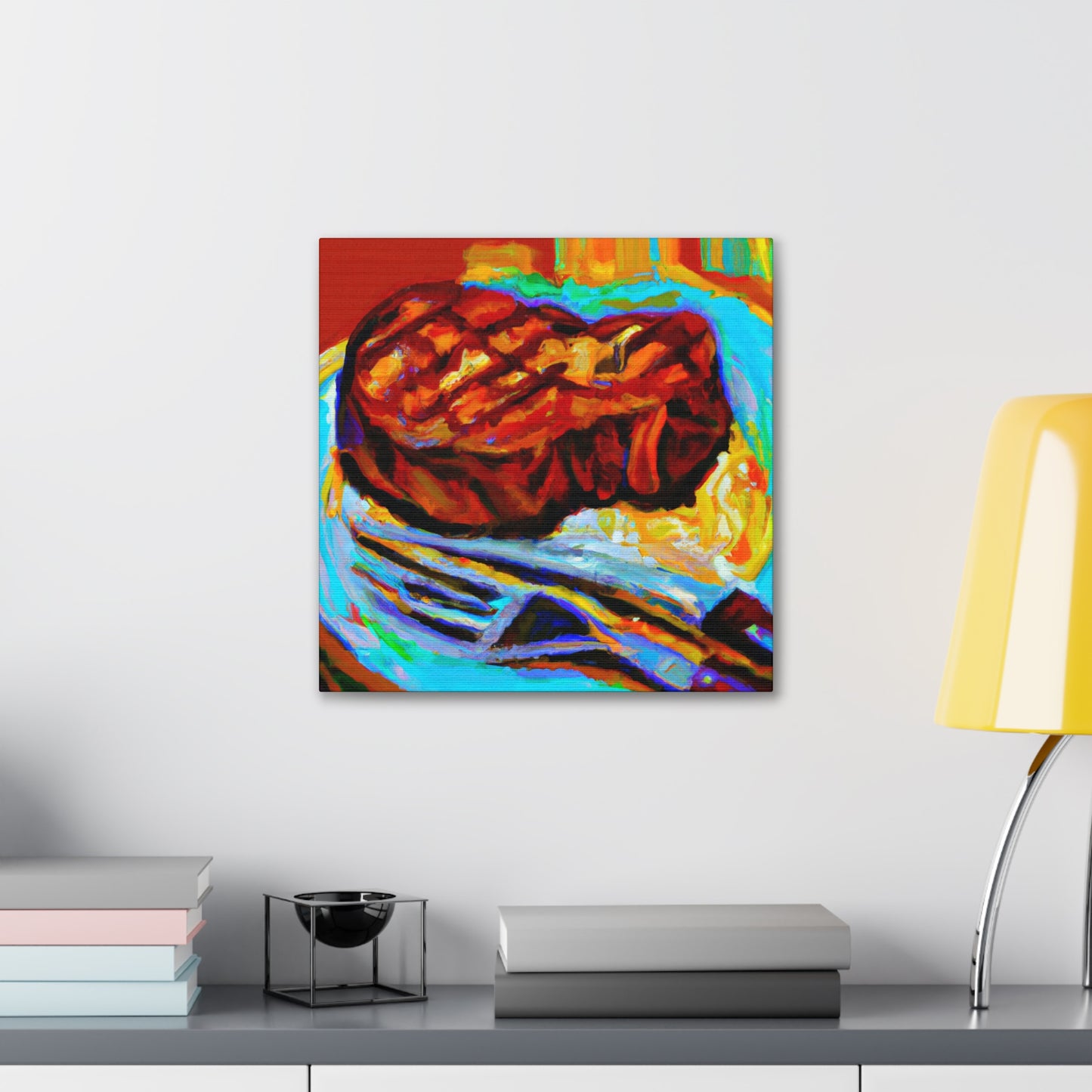 Grilled Steak Fauvism - Canvas