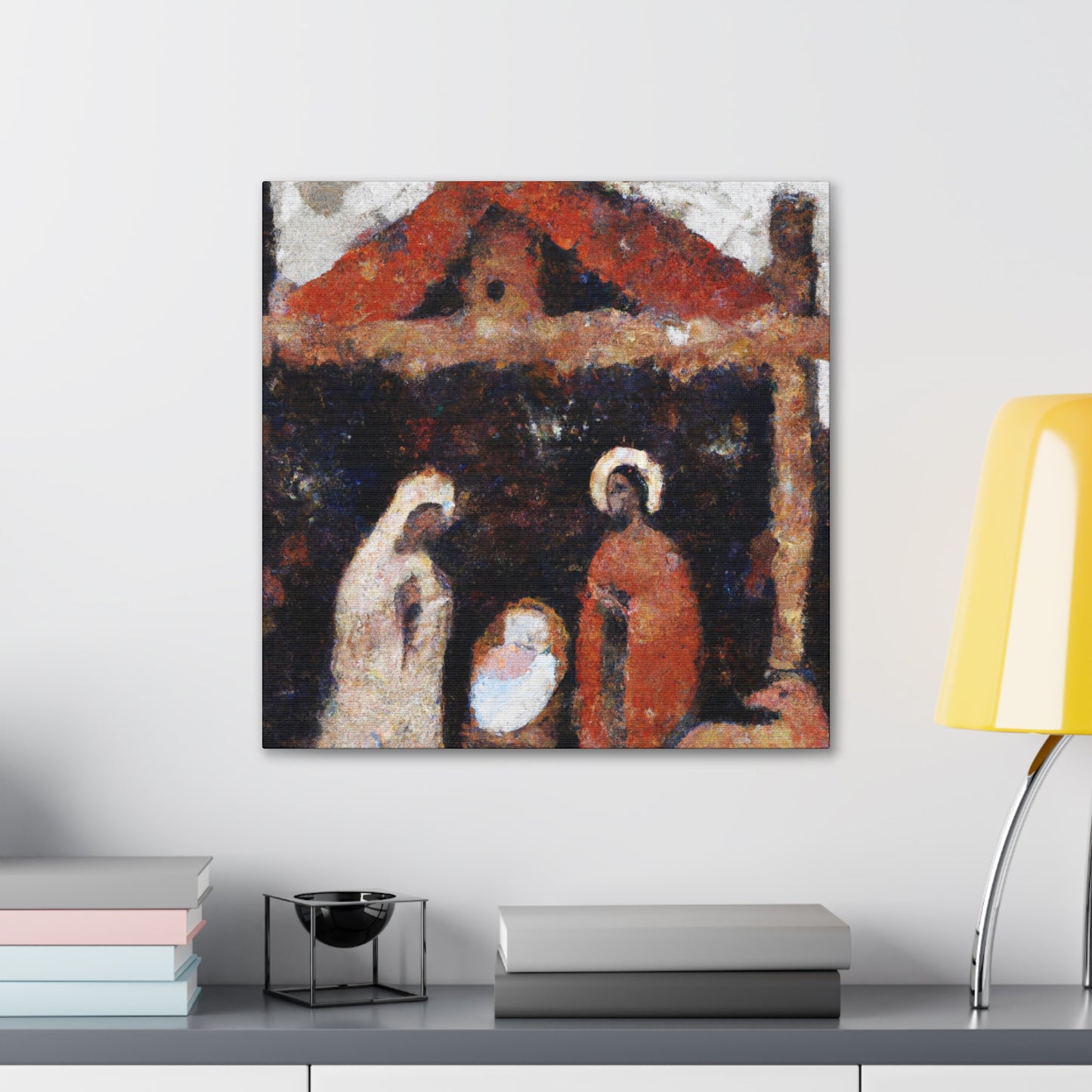 Infant's Midnight Manger - Canvas