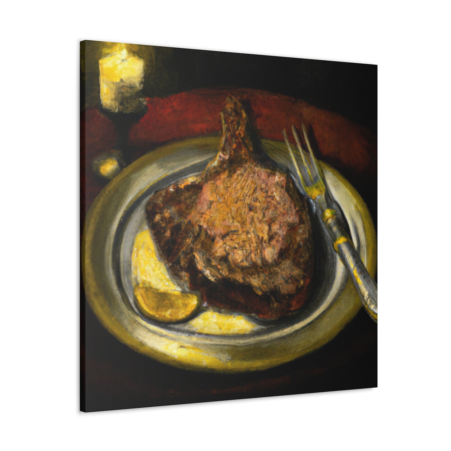 "Steak in Neoclassicism" - Canvas