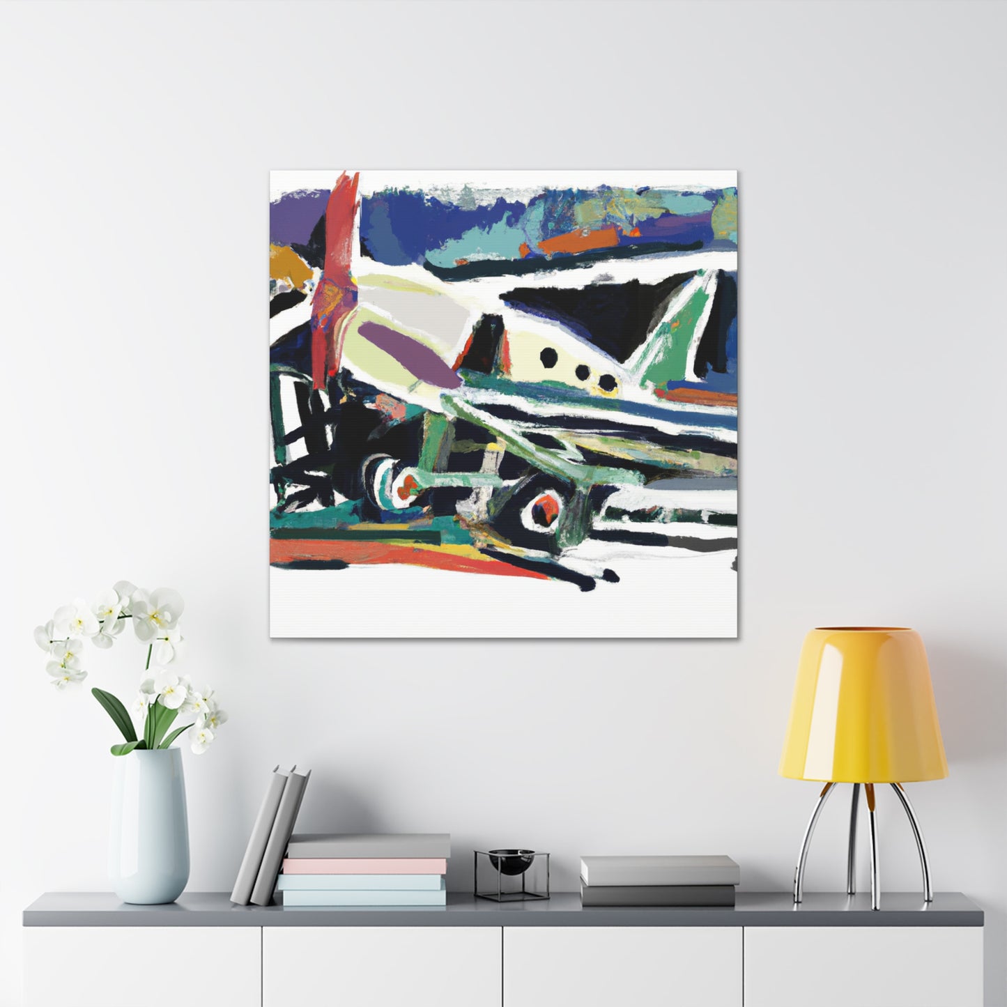 "Airborne in Painted Skies" - Canvas