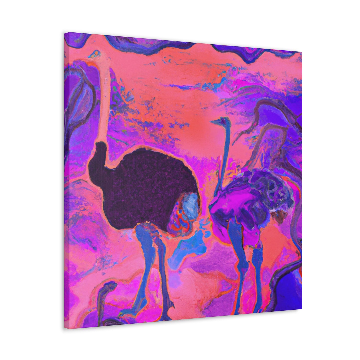 Ostrich in Dreamland - Canvas