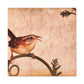 "Carolina Wren Delight" - Canvas