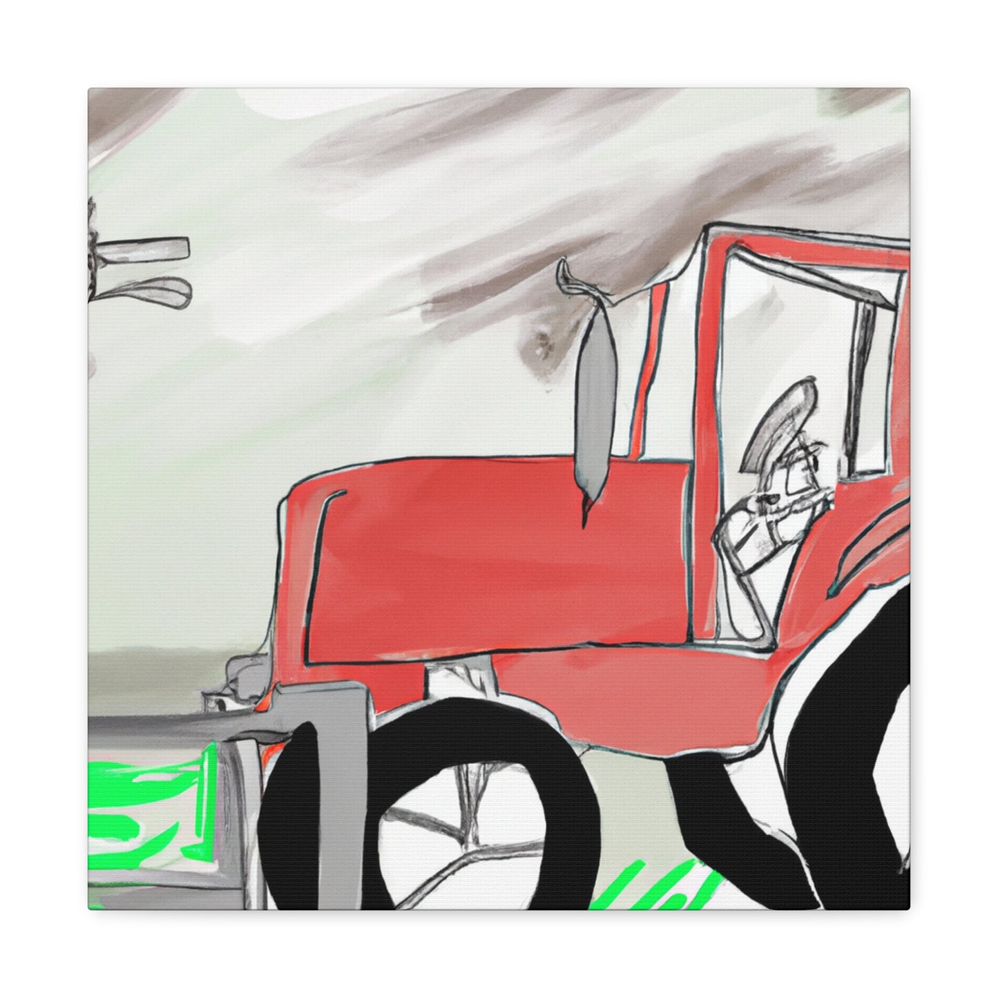 Tractor on the Farm - Canvas