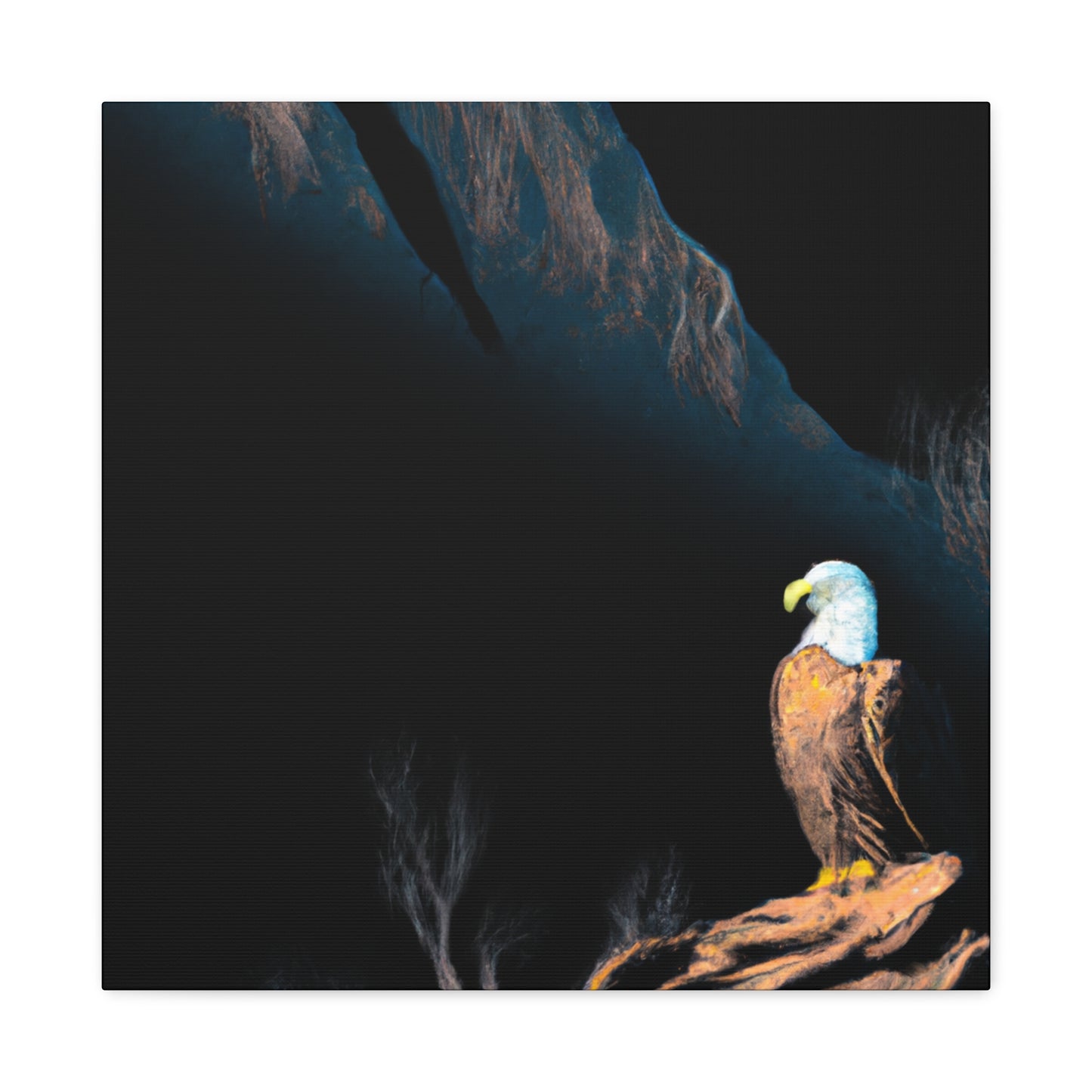 "Bald Eagle in Flight" - Canvas