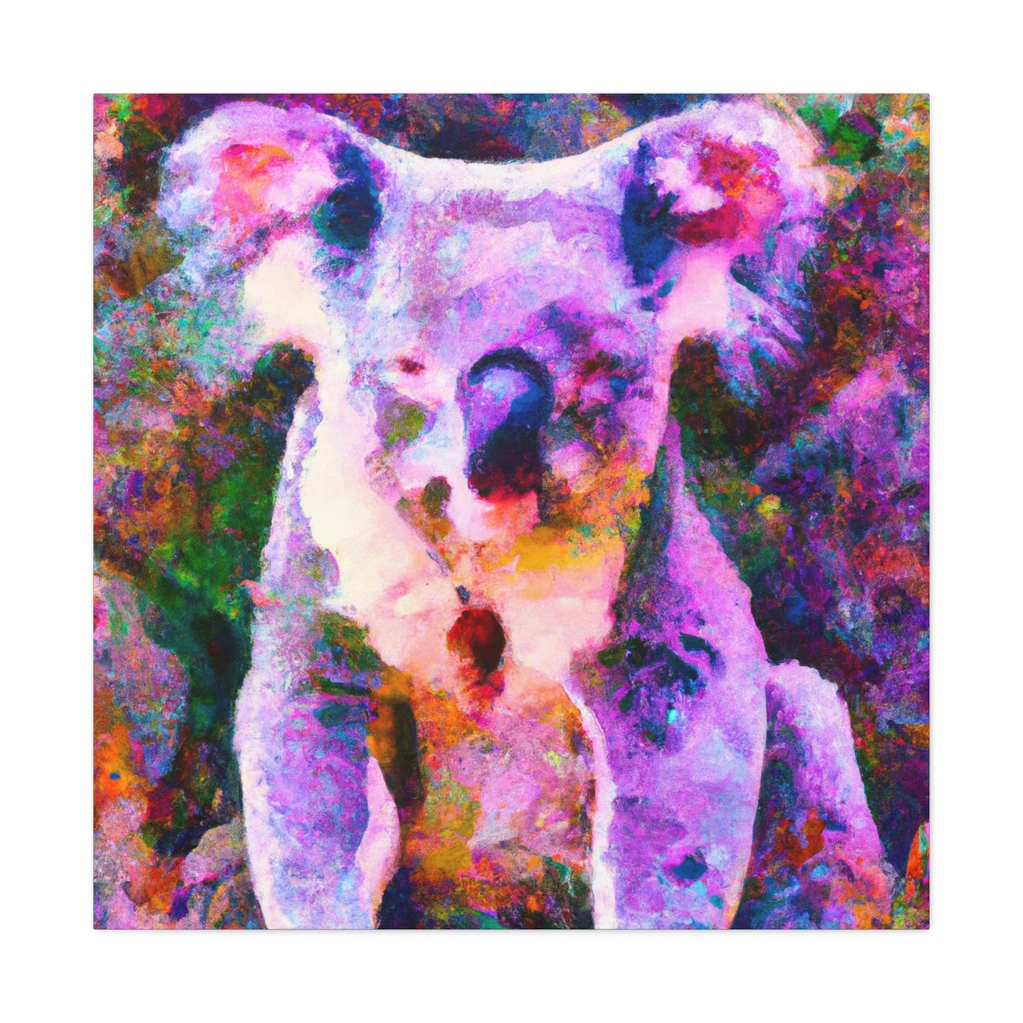 "Koala in Impressionist Hues" - Canvas