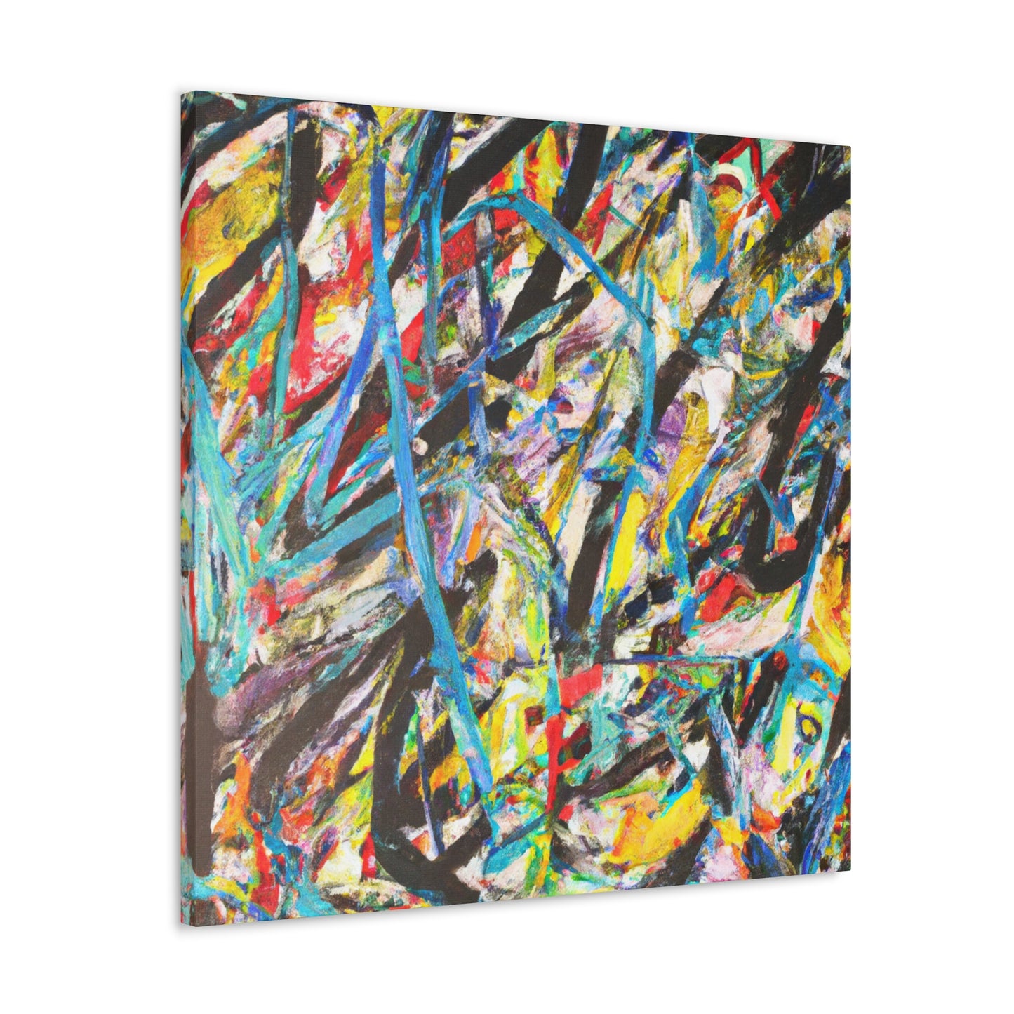 Intense Brushstrokes Fury - Canvas