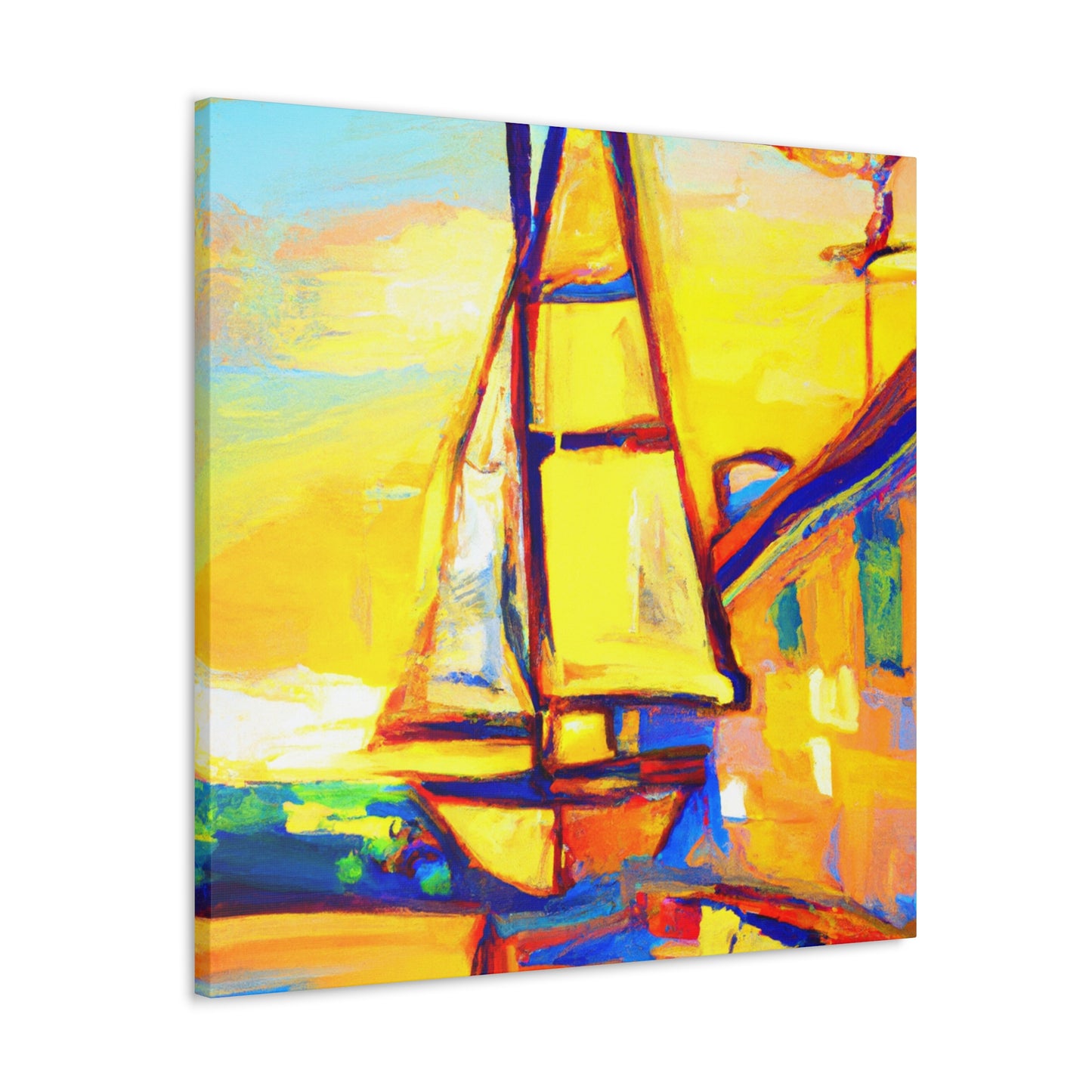 "Sailing On Free Waves" - Canvas