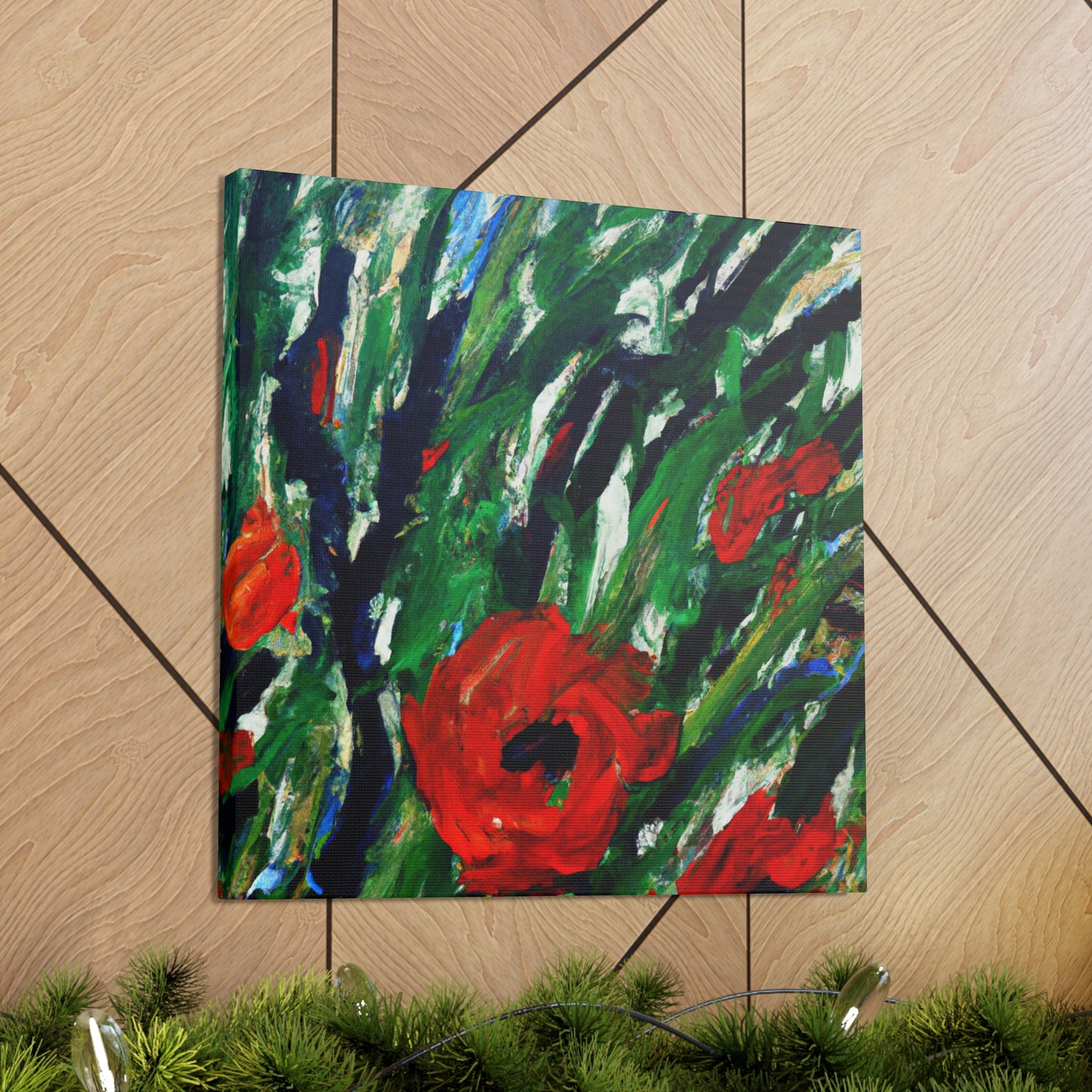 Poppies In Abstract - Canvas