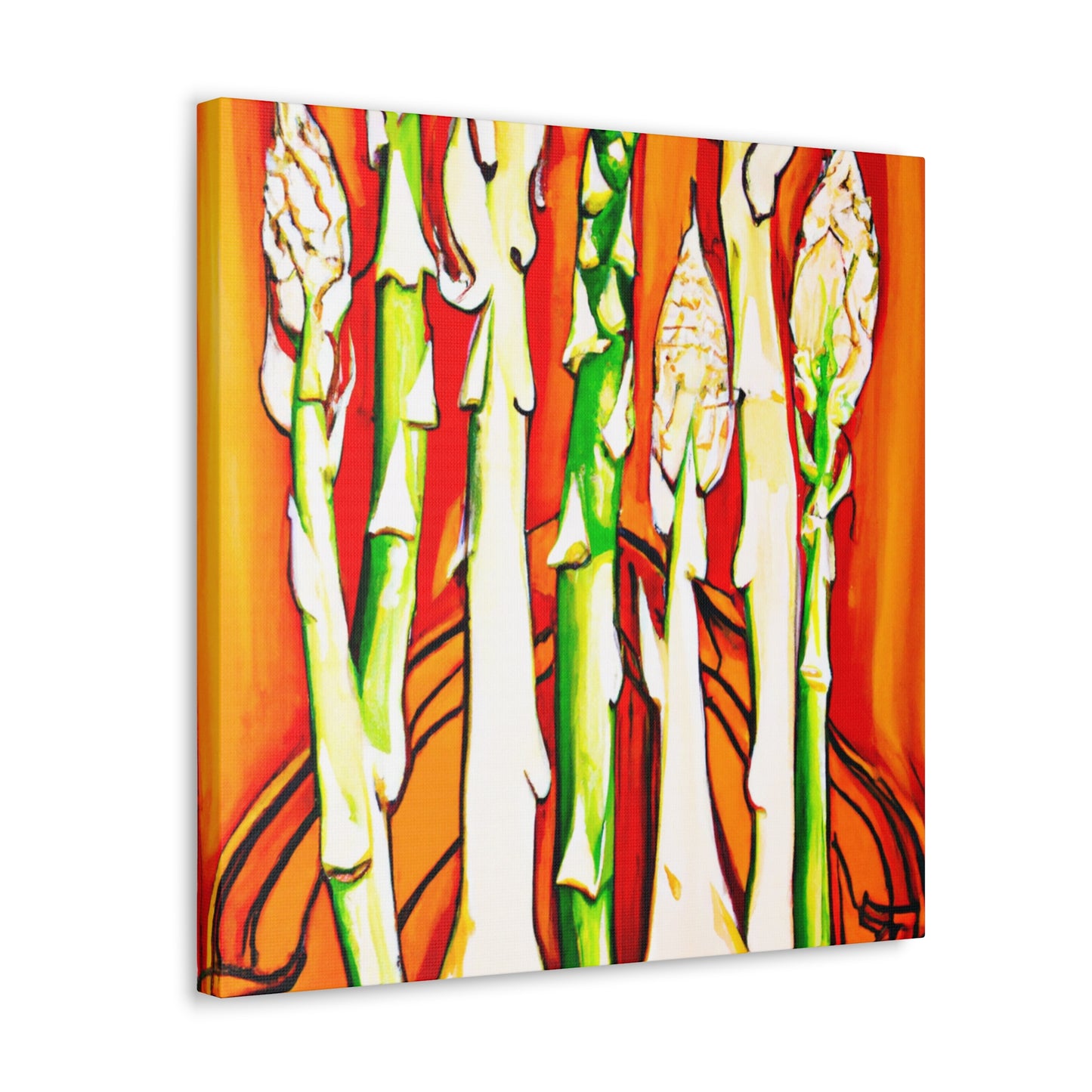 Asparagus in Rococo - Canvas