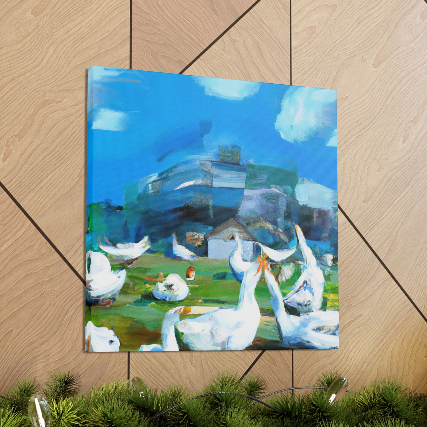 Geese in Flight Dreaming - Canvas