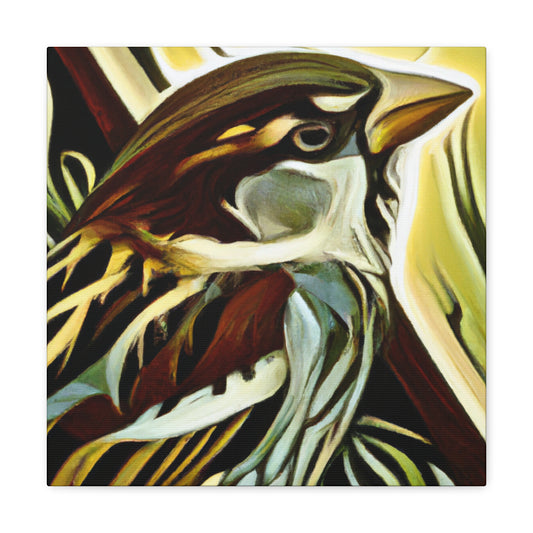 House Sparrow in Bloom - Canvas