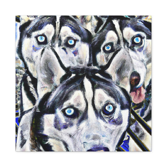 Siberian Husky Dreamscape - Canvas